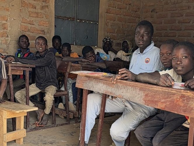 Pupils in a classroom in Chad